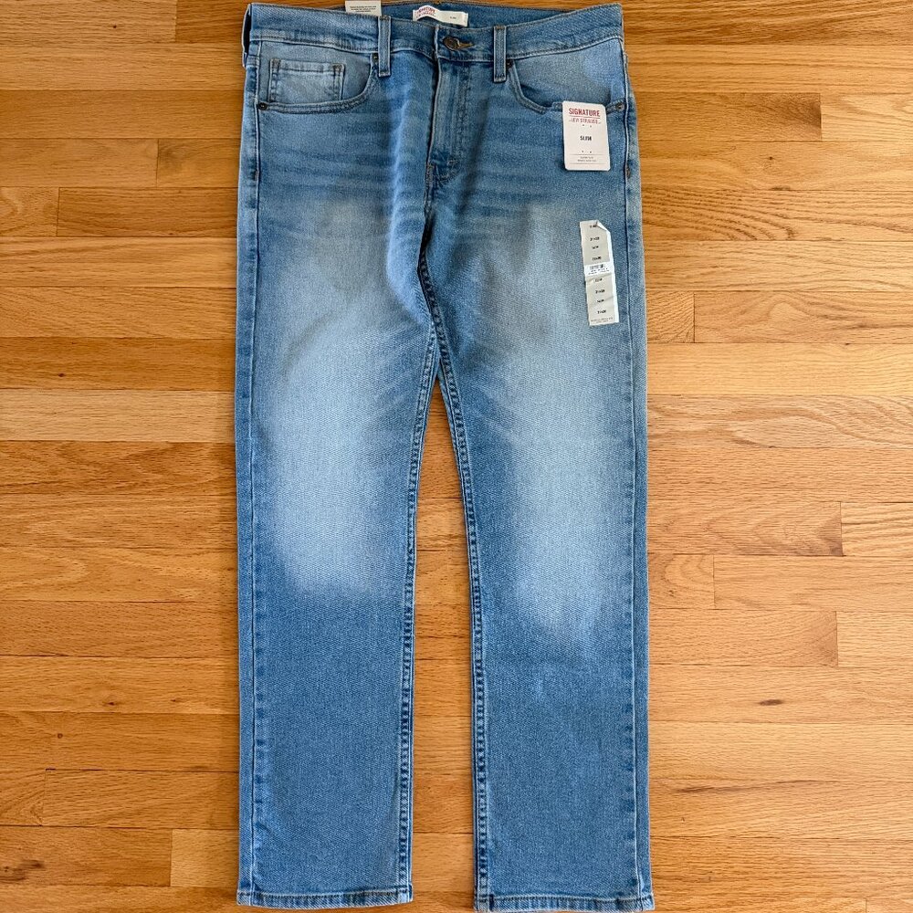 NWT Levi Strauss Signature Slim Men's Jeans Size 31 X 30